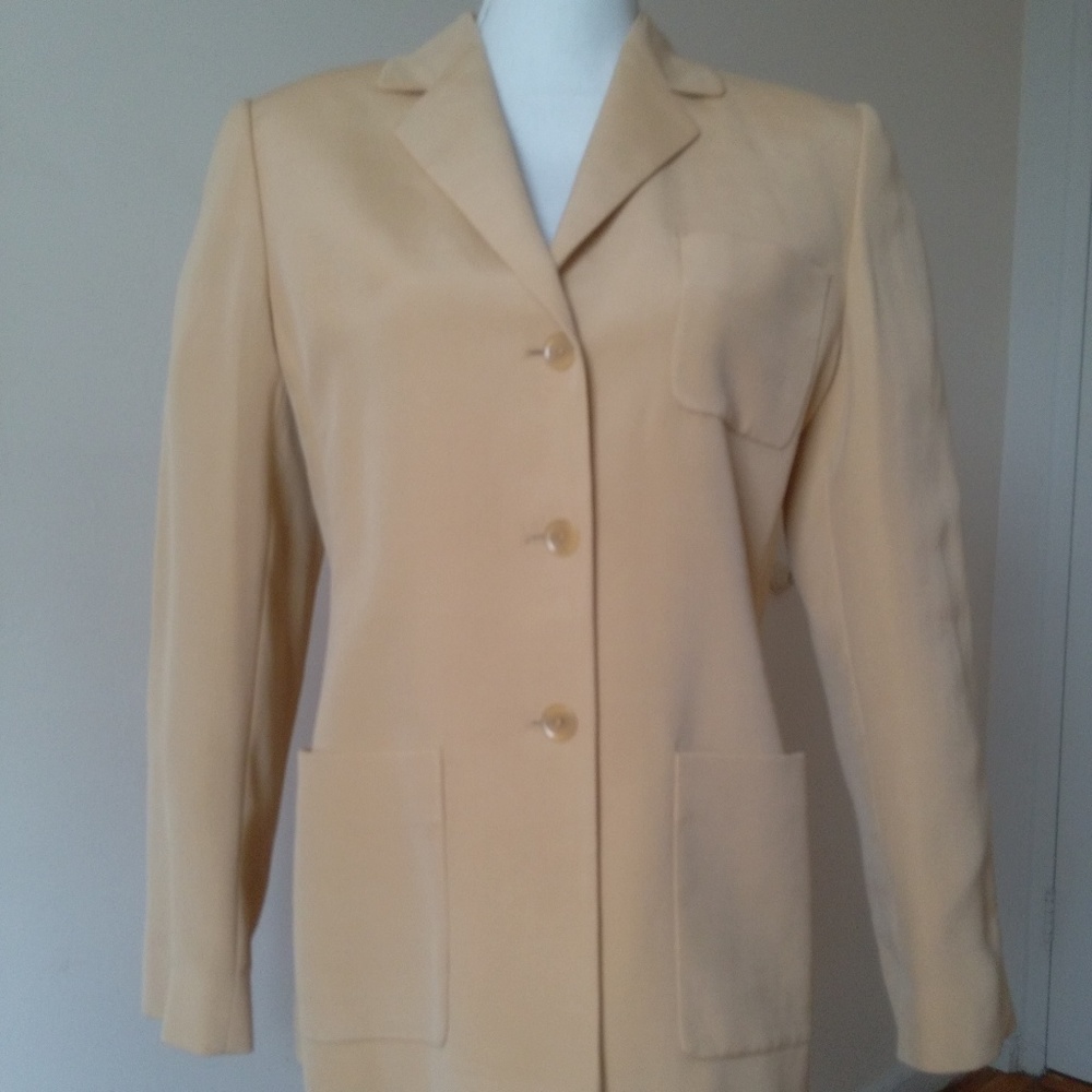 NWT ELLEN TRACY Blazer Suit Jacket Cotton Blend
